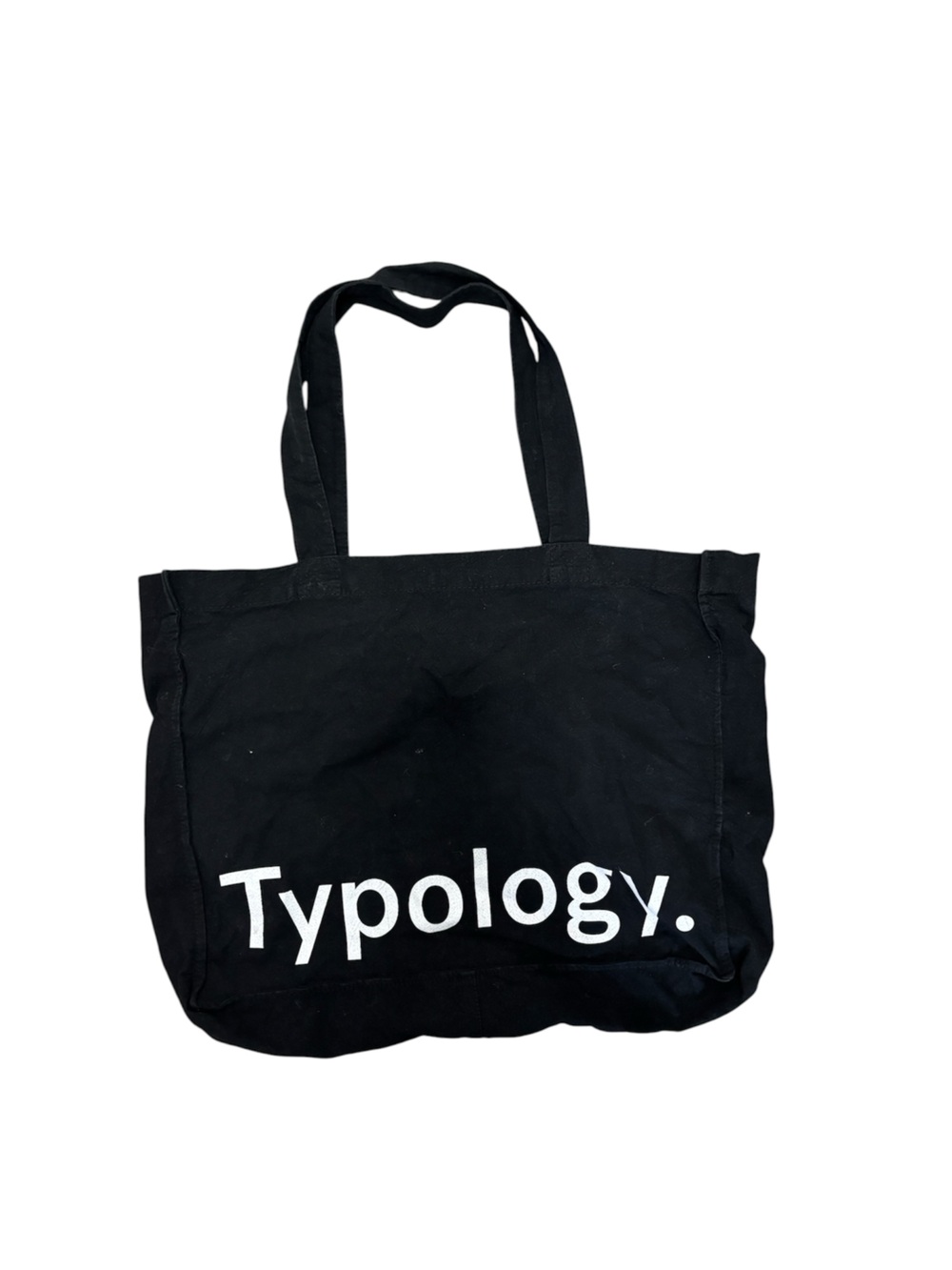 ✨ Black Typology
tote bag with white logo✨